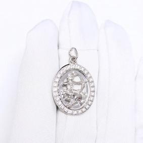 Серебряная подвеска Diamant 94-130-00152-1 с фианитом 94-130-00152-1 фото