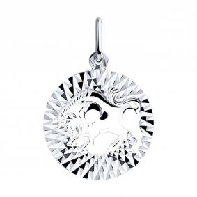 Серебряная подвеска Знак зодиака Телец Diamant 94-130-00161-1 94-130-00161-1 фото