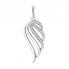 Серебряная подвеска Diamant 94-130-00195-1 с фианитом 94-130-00195-1 фото