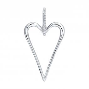 Серебряная подвеска Diamant 94-130-00207-1 с фианитом 94-130-00207-1 фото