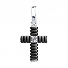 Серебряная подвеска Diamant 94-130-00245-1 с фианитом 94-130-00245-1 фото