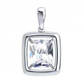 Серебряная подвеска Diamant 94-130-00300-1 с фианитом 94-130-00300-1 фото