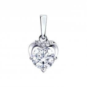 Серебряная подвеска Diamant 94-130-00730-2 с фианитом 94-130-00730-2 фото