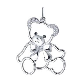 Серебряная подвеска Diamant 94-130-00777-1 с фианитом 94-130-00777-1 фото