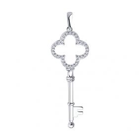 Серебряная подвеска Diamant 94-130-01014-1 с фианитом 94-130-01014-1 фото