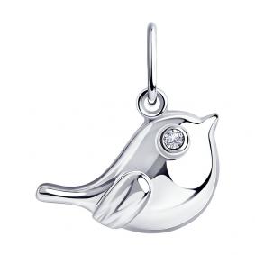 Серебряная подвеска Diamant 94-130-01069-1 с фианитом 94-130-01069-1 фото