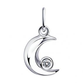 Серебряная подвеска Diamant 94-130-01078-1 с фианитом 94-130-01078-1 фото