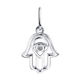 Серебряная подвеска Diamant 94-130-01082-1 с фианитом 94-130-01082-1 фото