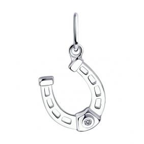 Серебряная подвеска Diamant 94-130-01083-1 с фианитом 94-130-01083-1 фото