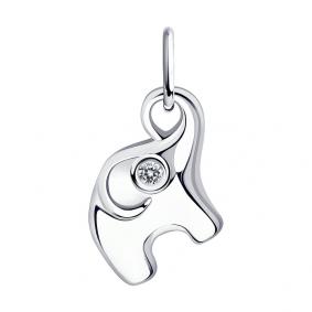 Серебряная подвеска Diamant 94-130-01085-1 с фианитом 94-130-01085-1 фото