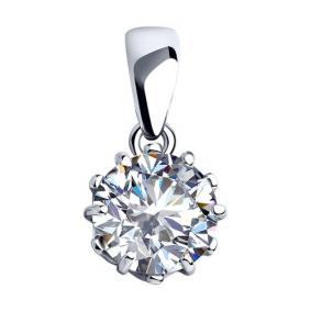 Серебряная подвеска Diamant 94-130-01218-1 с фианитом 94-130-01218-1 фото