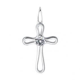 Серебряная подвеска Diamant 94-130-01320-1 с фианитом 94-130-01320-1 фото