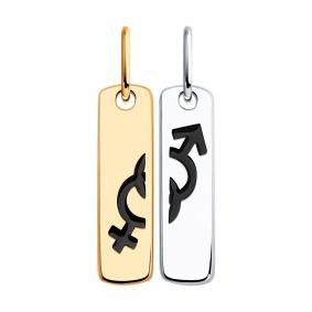 Подвеска из золочёного серебра Diamant 94-130-01520-1 с эмалью 94-130-01520-1 фото