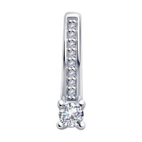 Серебряная подвеска Diamant 94-130-01573-1 с фианитом 94-130-01573-1 фото