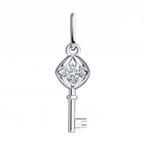 Серебряная подвеска Diamant 94-130-01692-1 с фианитом 94-130-01692-1 фото