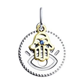 Серебряная подвеска Diamant 94-130-02108-1 с фианитом 94-130-02108-1 фото