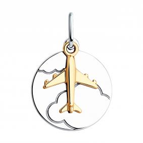 Подвеска символ Мечта из золочёного серебра Diamant 94-130-02114-2 94-130-02114-2 фото