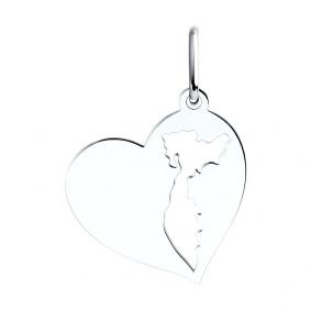 Серебряная подвеска п.о. Камчатка Diamant 94-130-02178-1 94-130-02178-1 фото