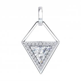 Серебряная подвеска Diamant 94-130-02428-1 с фианитом 94-130-02428-1 фото