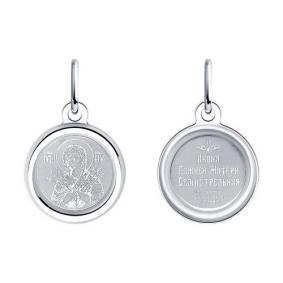 Серебряная подвеска Иконка Божией Матери Семистрельная Diamant 94-132-01967-2 94-132-01967-2 фото