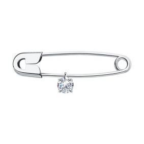 Серебряная булавка Diamant 94-140-01360-1 с фианитом 94-140-01360-1 фото