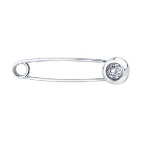 Серебряная булавка Diamant 94-140-02696-1 с фианитом 94-140-02696-1 фото