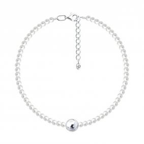 Серебряный браслет Diamant 94-150-00119-1 с жемчугом 94-150-00119-1 фото