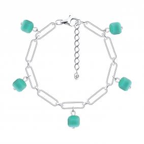 Серебряный браслет Diamant 94-150-00312-1 с ювелирным кристаллом 94-150-00312-1 фото