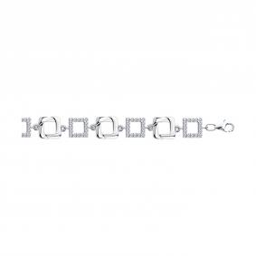 Серебряный браслет Diamant 94-150-00568-1 с фианитом 94-150-00568-1 фото
