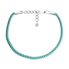 Текстильный шнурок с замком из серебра Diamant 94-150-01994-1 94-150-01994-1 фото