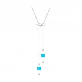 Серебряное колье Diamant 94-170-00307-2 с ювелирным кристаллом 94-170-00307-2 фото