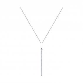 Серебряное колье Diamant 94-170-01594-2 с фианитом 94-170-01594-2 фото