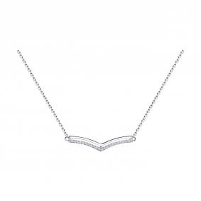 Серебряное колье Diamant 94-170-01595-2 с фианитом 94-170-01595-2 фото