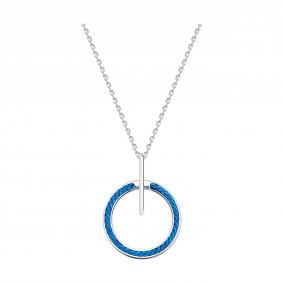 Серебряное колье Diamant с элементом из текстиля 94-170-01879-2 94-170-01879-2 фото