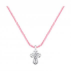 Текстильный шнурок-колье с декоративным элементом из серебра Diamant 94-170-01911-1 94-170-01911-1 фото