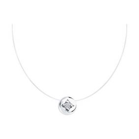 Колье на леске Diamant с фианитом 94-170-02195-1 94-170-02195-1 фото