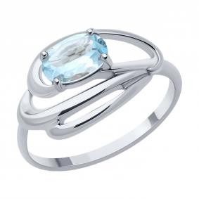 Серебряное кольцо Diamant 94-310-00174-1 с топазом 94-310-00174-1 фото