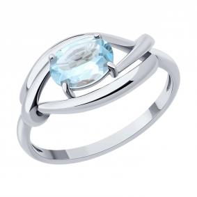 Серебряное кольцо Diamant 94-310-00186-1 с топазом 94-310-00186-1 фото