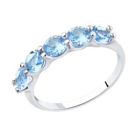 Серебряное кольцо Diamant 94-310-00588-1 с топазом 94-310-00588-1 фото