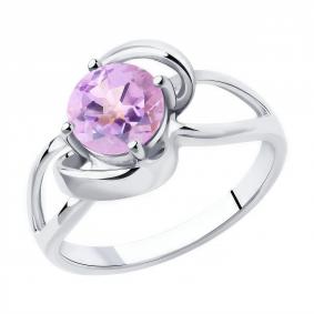 Серебряное кольцо Diamant 94-310-00606-2 с аметистом 94-310-00606-2 фото