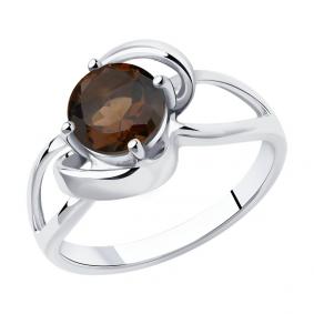 Серебряное кольцо Diamant 94-310-00606-3 с раухтопазом 94-310-00606-3 фото