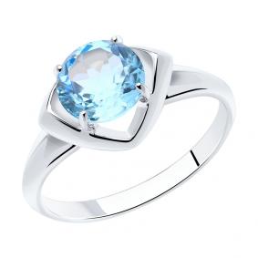 Серебряное кольцо Diamant 94-310-00783-1 с топазом 94-310-00783-1 фото
