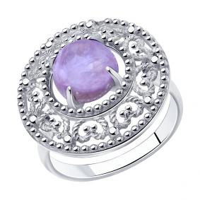 Серебряное кольцо Diamant с чароитом 94-310-00839-1 94-310-00839-1 фото