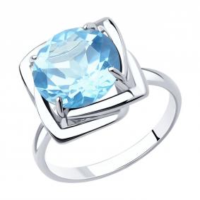 Серебряное кольцо Diamant 94-310-00985-1 с топазом 94-310-00985-1 фото