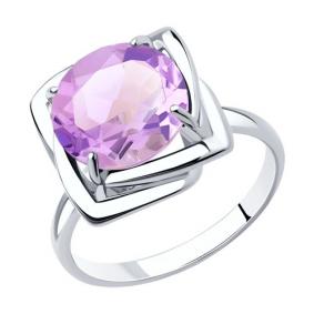 Серебряное кольцо Diamant 94-310-00985-2 с аметистом 94-310-00985-2 фото