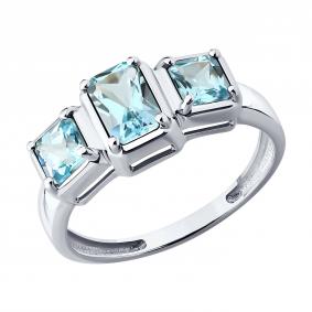 Серебряное кольцо Diamant 94-310-01769-1 с топазом 94-310-01769-1 фото