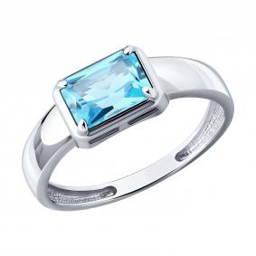 Серебряное кольцо Diamant 94-310-02395-1 с топазом 94-310-02395-1 фото