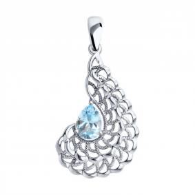 Серебряная подвеска Diamant 94-330-01895-1 с топазом 94-330-01895-1 фото