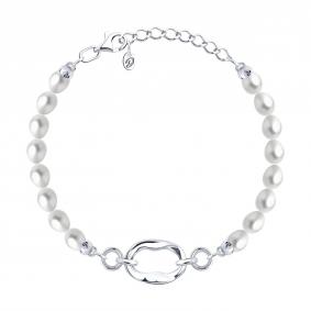 Серебряный браслет Diamant 94-350-00170-1 с жемчугом 94-350-00170-1 фото