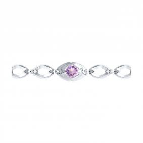 Серебряный браслет Diamant 94-350-00680-2 с аметистом 94-350-00680-2 фото